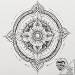 Tectonic plates shifting, with cities on eith… – tattoo sketch (№1752619272_0, 15.07.2025 22:41) — tattoovalue.net