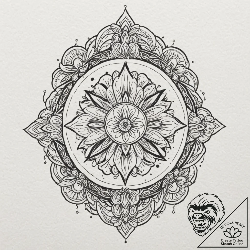 Keystone echoing spectral light, tattoo flash... - tattoo sketch (№1752623524_0, 15.07.2025 23:52) — tattoovalue.net