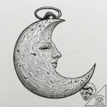 Pocket watch, its face a detailed map of the… – tattoo sketch (№1752624609_0, 16.07.2025 00:10) — tattoovalue.net