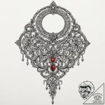 Keyring of forgotten relics, tattoo sketch de… – tattoo sketch (№1752625528_0, 16.07.2025 00:25) — tattoovalue.net