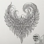 Feather, tattoo drawing outline, ornamental t… – tattoo sketch (№1752633567_0, 16.07.2025 02:39) — tattoovalue.net