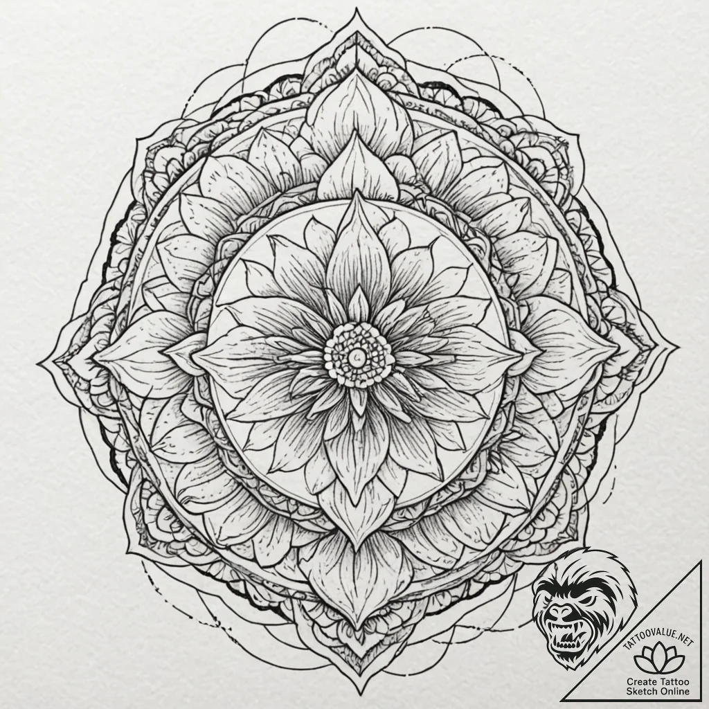 Pitcher plant, tattoo sketch design, muted co... - tattoo sketch (№1752634694_0, 16.07.2025 02:58) — tattoovalue.net