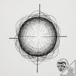 Orb glowing with spectral light, tattoo line… – tattoo sketch (№1752635000_0, 16.07.2025 03:03) — tattoovalue.net