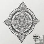 Zealot warrior, consumed by righteous fury, t… – tattoo sketch (№1752636453_0, 16.07.2025 03:27) — tattoovalue.net
