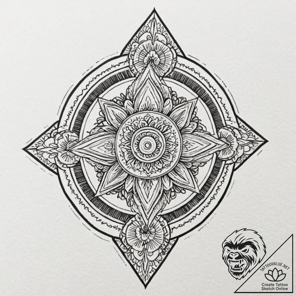 Zealot warrior, consumed by righteous fury, t... - tattoo sketch (№1752636453_0, 16.07.2025 03:27) — tattoovalue.net