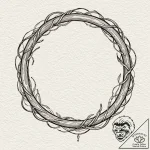 The “one ring” with inscription, concept art… – tattoo sketch (№1752637269_0, 16.07.2025 03:41) — tattoovalue.net
