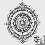 A trash polka portrait of the main characters… – tattoo sketch (№1752648715_0, 16.07.2025 06:51) — tattoovalue.net