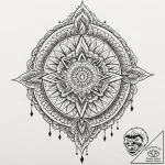 A neo-traditional design of a crysknife, orna… – tattoo sketch (№1752649286_0, 16.07.2025 07:01) — tattoovalue.net