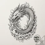 A neo-traditional tattoo of the main characte… – tattoo sketch (№1752649529_0, 16.07.2025 07:05) — tattoovalue.net