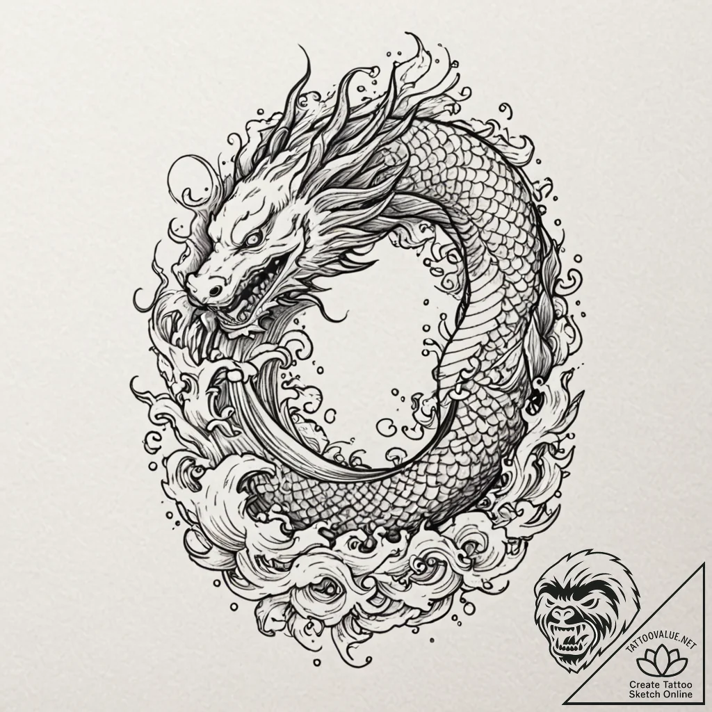 A neo-traditional tattoo of the main characte... - tattoo sketch (№1752649529_0, 16.07.2025 07:05) — tattoovalue.net