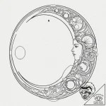 Tattoo sketch a subtle geometric moon phase s… – tattoo sketch (№1752650019_0, 16.07.2025 07:13) — tattoovalue.net