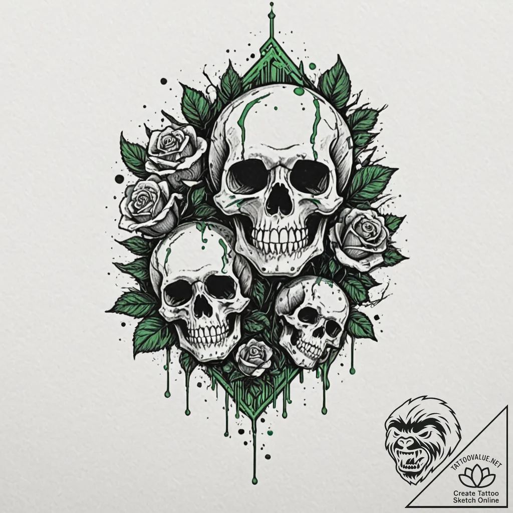 Trash polka sketch of neo stopping bullets, w... - tattoo sketch (№1752650344_0, 16.07.2025 07:19) — tattoovalue.net