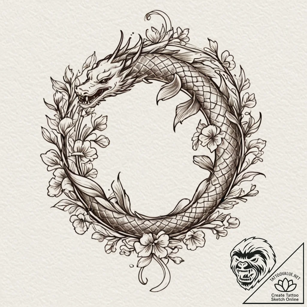 Laurel wreath, artistic tattoo sketch, sepia... - tattoo sketch (№1752650913_0, 16.07.2025 07:28) — tattoovalue.net