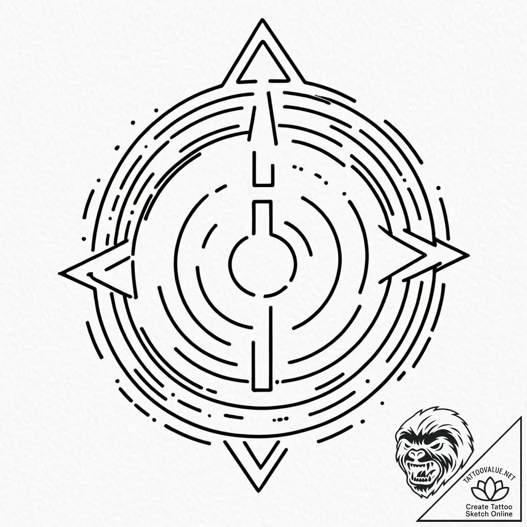 Tattoo design a "power button" symbol on one,... - tattoo sketch (№1752652218_0, 16.07.2025 07:50) — tattoovalue.net