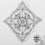Paper airplane, tattoo sketch design, on a cl… – tattoo sketch (№1752653117_0, 16.07.2025 08:05) — tattoovalue.net