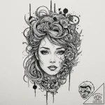 Tattoo sketch a custom pc case with artistic… – tattoo sketch (№1752653281_0, 16.07.2025 08:08) — tattoovalue.net
