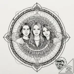 A neo-traditional tattoo of the main characte… – tattoo sketch (№1752653857_0, 16.07.2025 08:17) — tattoovalue.net