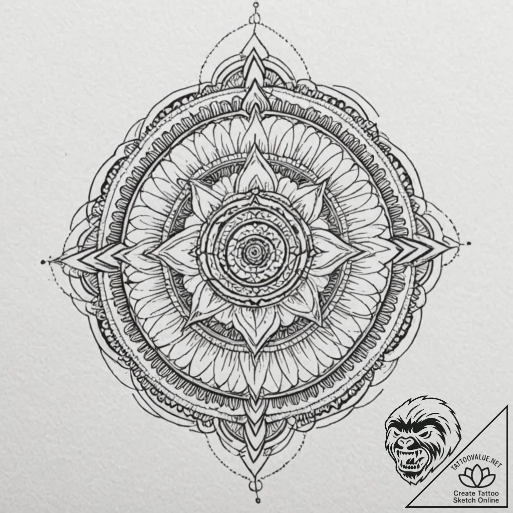 125. a neo-traditional tattoo of the "i'll be... - tattoo sketch (№1752654266_0, 16.07.2025 08:24) — tattoovalue.net