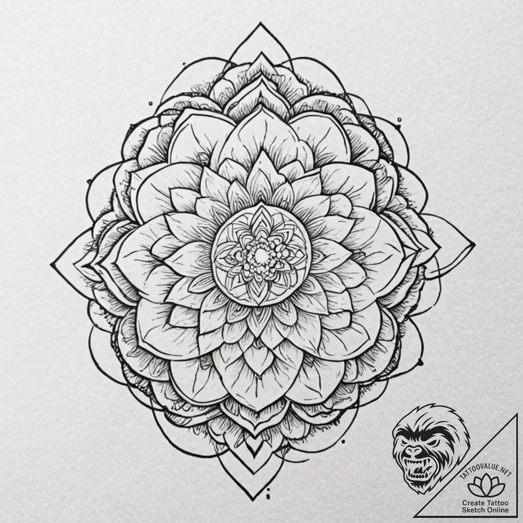 Tattoo sketch a heartbeat line that seamlessl... - tattoo sketch (№1752658403_0, 16.07.2025 09:33) — tattoovalue.net