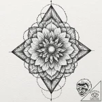 A watercolor design of the protomolecule, bea… – tattoo sketch (№1752658483_0, 16.07.2025 09:34) — tattoovalue.net
