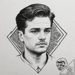 A sketch of the final scene of inglourious ba… – tattoo sketch (№1752659119_0, 16.07.2025 09:45) — tattoovalue.net