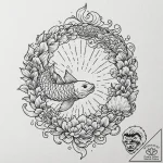 Tattoo sketch a highly detailed small seashel… – tattoo sketch (№1752659521_0, 16.07.2025 09:52) — tattoovalue.net