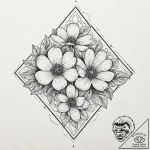 Tattoo design a secret garden with glowing fl… – tattoo sketch (№1752661098_0, 16.07.2025 10:18) — tattoovalue.net