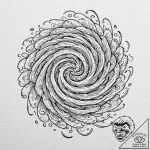 Tattoo design a swirling vortex of water, imm… – tattoo sketch (№1752661174_0, 16.07.2025 10:19) — tattoovalue.net