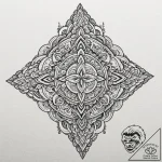 Maya (symbols), tattoo drawing outline, ornam… – tattoo sketch (№1752661250_0, 16.07.2025 10:20) — tattoovalue.net