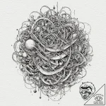 Tattoo sketch an abstract representation of g… – tattoo sketch (№1752661326_0, 16.07.2025 10:22) — tattoovalue.net