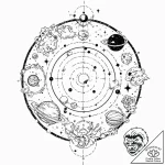 Tattoo design an abstract representation of t… – tattoo sketch (№1752662178_0, 16.07.2025 10:36) — tattoovalue.net