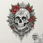 A watchmaker’s workbench, filled with tiny ge… – tattoo sketch (№1752662881_0, 16.07.2025 10:48) — tattoovalue.net
