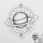 A sketch of the planet express ship from futu… – tattoo sketch (№1752663272_0, 16.07.2025 10:54) — tattoovalue.net