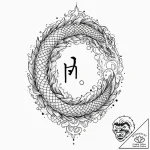 72. tattoo design: a “raduga” rune appearing… – tattoo sketch (№1752663829_0, 16.07.2025 11:03) — tattoovalue.net