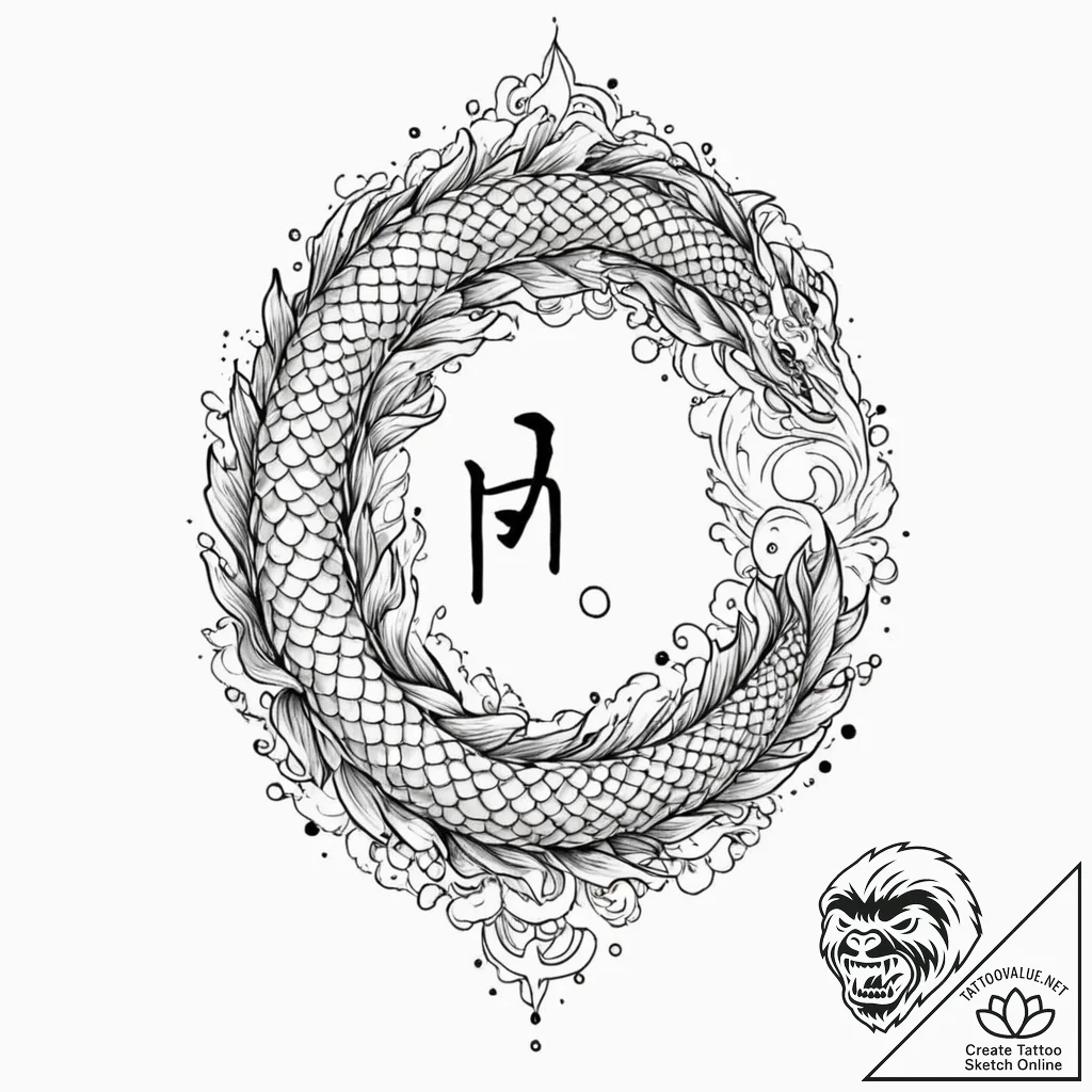 72. tattoo design: a "raduga" rune appearing... - tattoo sketch (№1752663829_0, 16.07.2025 11:03) — tattoovalue.net