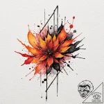Tattoo design: a geometric svarozhich, with s… – tattoo sketch (№1752664556_0, 16.07.2025 11:15) — tattoovalue.net