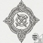 Tattoo design a strong, protective knotwork p… – tattoo sketch (№1752664636_0, 16.07.2025 11:17) — tattoovalue.net