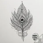 A detailed shot of the intricate pattern on a… – tattoo sketch (№1752670147_0, 16.07.2025 12:49) — tattoovalue.net