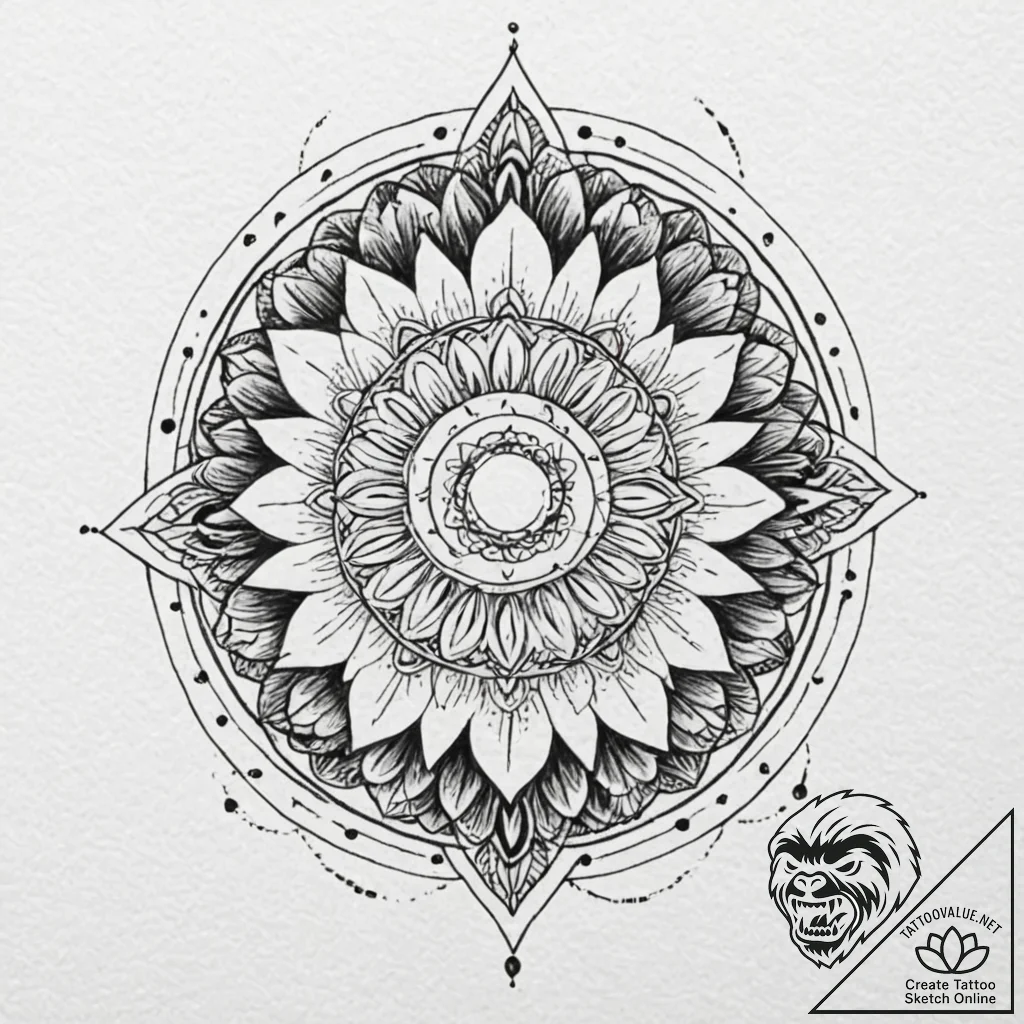 A neo-traditional tattoo of the main characte... - tattoo sketch (№1752671081_0, 16.07.2025 13:04) — tattoovalue.net