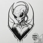 чужой (alien):, tattoo flash sheet design, on… – tattoo sketch (№1752671771_0, 16.07.2025 13:16) — tattoovalue.net