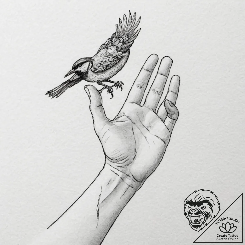 Tattoo sketch: a close-up of lada's hand gent... - tattoo sketch (№1752674737_0, 16.07.2025 14:05) — tattoovalue.net