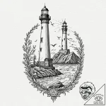 A sketch of the main characters from the ligh… – tattoo sketch (№1752674817_0, 16.07.2025 14:06) — tattoovalue.net