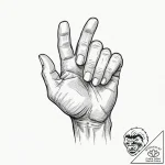 Fist, ink illustration for tattoo, black and… – tattoo sketch (№1752675532_0, 16.07.2025 14:18) — tattoovalue.net