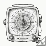 A close-up of a vintage radio dial., tattoo l… – tattoo sketch (№1752675611_0, 16.07.2025 14:20) — tattoovalue.net