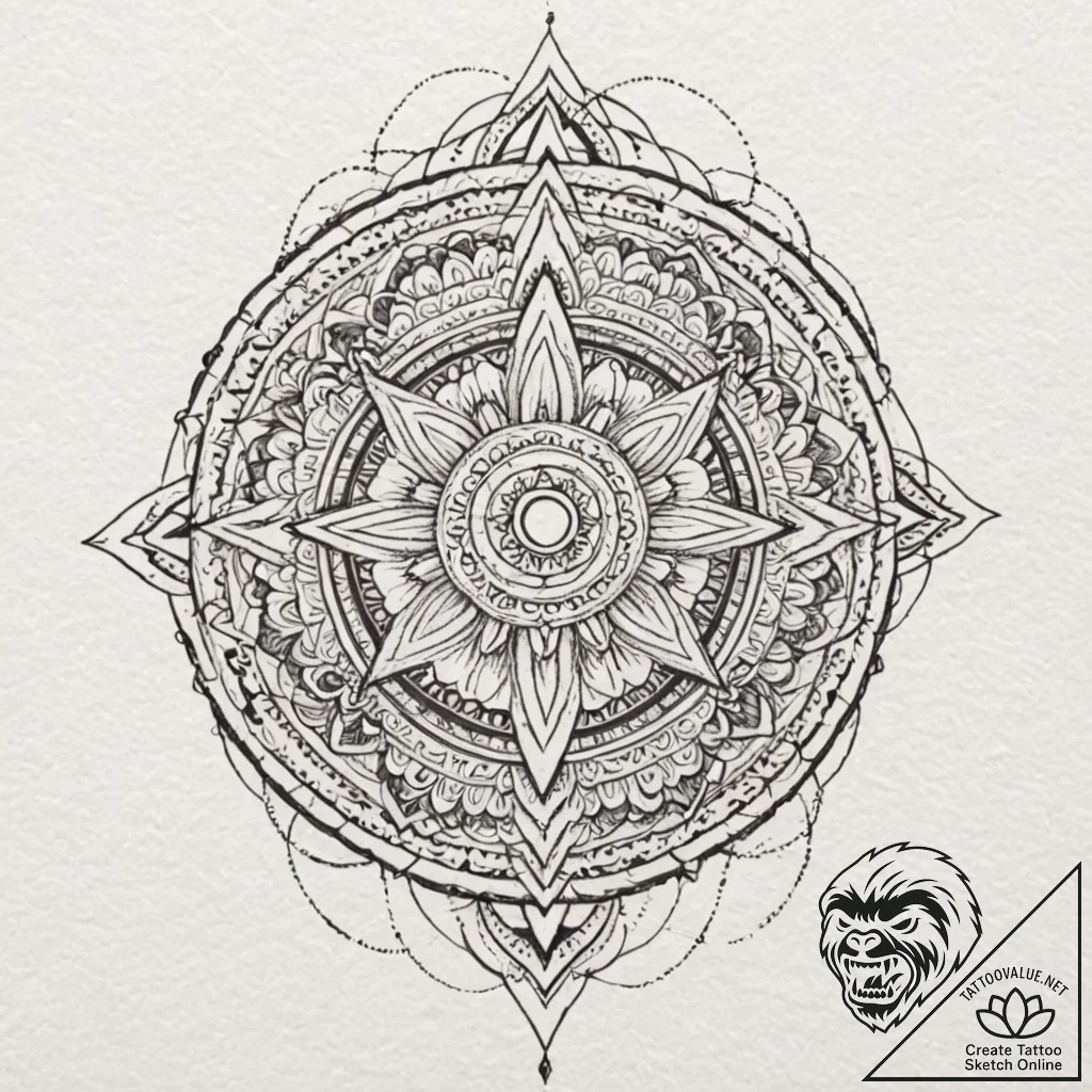 Pirate, tattoo sketch design, geometric tatto... - tattoo sketch (№1752676329_0, 16.07.2025 14:32) — tattoovalue.net