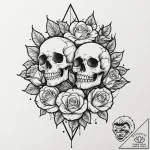 Smile, tattoo flash sheet design, chicano tat… – tattoo sketch (№1752676487_0, 16.07.2025 14:34) — tattoovalue.net