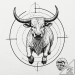 Tattoo design a taurus bull becoming a series… – tattoo sketch (№1752676803_0, 16.07.2025 14:40) — tattoovalue.net