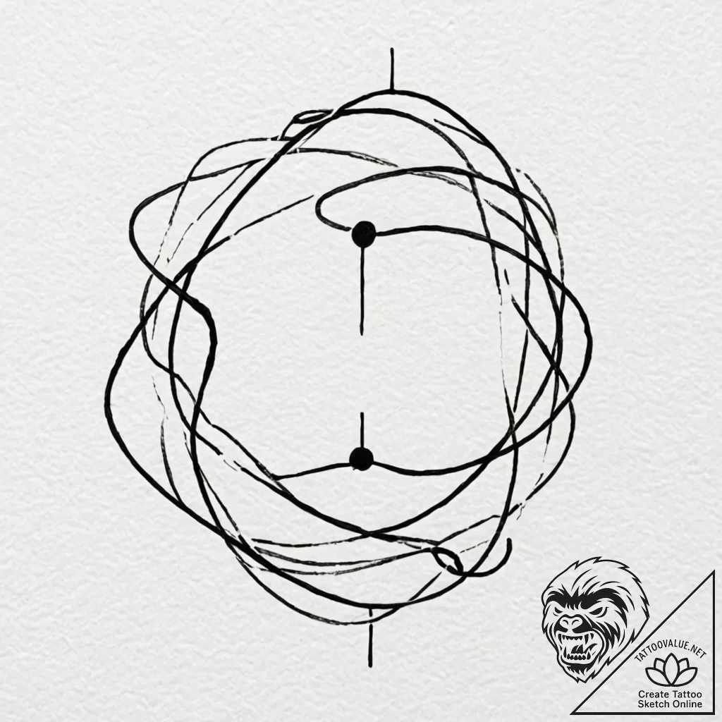 Tattoo design an abstract interpretation of a... - tattoo sketch (№1752683174_0, 16.07.2025 16:26) — tattoovalue.net