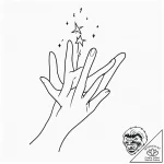 Tattoo design a hand reaching for a star, sym… – tattoo sketch (№1752683652_0, 16.07.2025 16:34) — tattoovalue.net