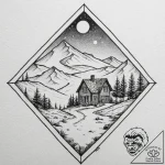 … (еще 10 промптов по дюне: другие дома, пе… – tattoo sketch (№1752684740_0, 16.07.2025 16:52) — tattoovalue.net